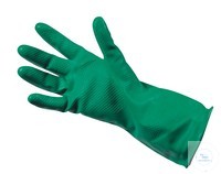 EKASTU Gants de protection chimique • catégorie 3  • couleur: vert  • fabriqués en caoutchouc...