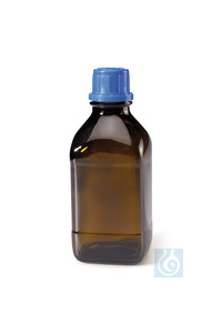 Rotilabo®-Enghals-Chemikalienflaschen, Braunglas, quadr., Gewinde 32, 250 ml  Inhalt: 6 Stück