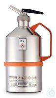 Sicherheits-Laborkanne, Edelstahl, mit Feindosierer, 2 l, 1 Stück Sicherheits-Laborkanne,...