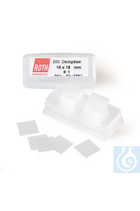 Deckgläser, quadratisch und rechteckig, aus Borosilikatglas, 24 x 50 mm Rücknahme ausgeschlossen!...