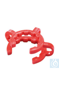 Kegelschliff-Klammern, POM, rot, für NS 29, 10 Stück Kegelschliff-Klammern, POM, rot, für NS 29...