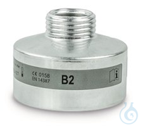 Atemschutzfilter, grau, gem. EN 14387, Typ B2, 1 Stück Atemschutzfilter, grau, gem. EN 14387, Typ...