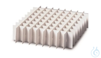 Stegeinsatz aus Karton, Stellp. 13 x 13, Fachgröße 9 x 9 mm, Höhe 25 mm  Inhalt: 10 Stück