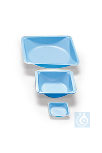 Rotilabo®-Einmal-Wägeschalen, antistat., 330 ml, PS, opak blau, L140xB140xH22 mm  Inhalt: 500 Stück