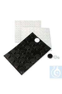 Rotilabo®-Elastikpuffer, weich-elastischer Kunststoff, Ø 13 mm, 112 Stück...