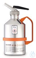 Sicherheits-Laborkanne, Edelstahl, mit Feindosierer, 1 l, 1 Stück Sicherheits-Laborkanne,...