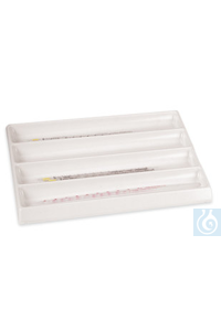 ROTILABO®-Pipettenablage, PVC, unterteilt, L 420 x B 300 x H 40 mm, 1 Stück...
