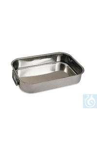 Rotilabo®-Wanne, Edelstahl, L 365 x B 270 x H 75 mm, 1 Stück Rotilabo®-Wanne, Edelstahl, L 365 x...