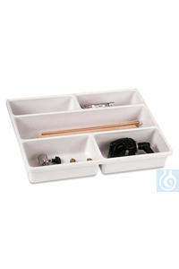 ROTILABO®-Schubladeneinsatz, PVC, 5 Fächer für Pipetten usw., 1 Stück...