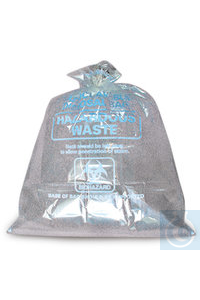Sekuroka®-Entsorgungsbeutel, PP 40 µm, Aufdruck, Biohazard, B 305 x L 660 mm  Inhalt: 100 Stück