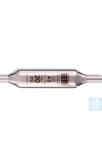 Vollpipetten Klasse AS, braun graduiert, AR-GLAS®, L 520 mm, 20 ml, 6 Stück Vollpipetten Klasse...
