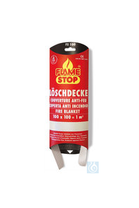 Löschdecke FLAME STOP, EN 1869, 1997, L 100 x B 100 cm, 1 Stück Löschdecke FLAME STOP, EN 1869,...