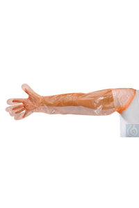 Folienhandschuhe Softline extra-lang, CO-Polymer, Einmalgebrauch, 50 Stück Folienhandschuhe...