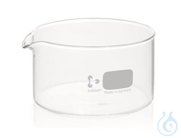 Kristallisierschale, Ø 115 mm, DURAN®, mit Ausguss, 500 ml, 1 Stück Kristallisierschale, Ø 115...