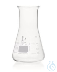 Weithals-Erlenmeyerkolben, DURAN®, Teilung, 250 ml, DIN 24450, 10 Stück...