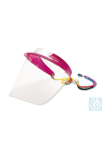 Gesichtsschirm Polysoft, PC, neonpink, ultraleicht, 1 Stück Gesichtsschirm Polysoft, PC,...