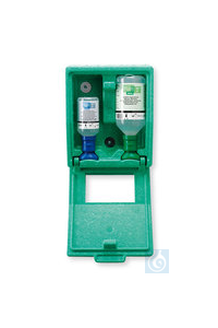 Wand-Augenspülbox Plum Green Box, 1 x 500 ml NaCl-Lös., Piktogramm, 1 Stück Wand-Augenspülbox...