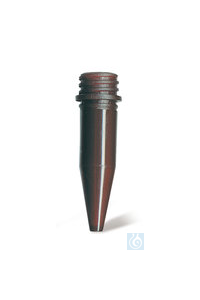 Reaktionsgefäße m. Schraubgew., PP, braun, konisch, 2,0 ml, 1000 Stück Reaktionsgefäße m....