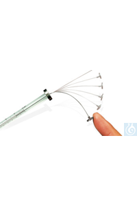 Mikroliterspritze mit elastischem Kolben, Spritzenvolumen 5 µl, für GC  Inhalt: 1 Stück