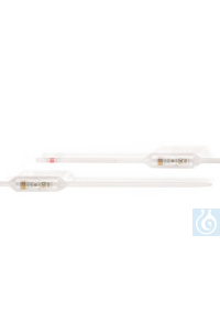 Vollpipetten Klasse B, braun graduiert, AR-GLAS®, L 450 mm, 10 ml, 6 Stück Vollpipetten Klasse B,...