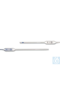 Vollpipetten Klasse AS, blau graduiert, AR-GLAS®, L 520 mm, 15 ml DIN-Ergänzung  Inhalt: 6 Stück