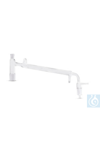 Destillierbrücke mit Liebig-Kühler und, Vakuumvorstoß, DURAN®, L 250 mm  Inhalt: 1 Stück