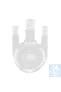 Dreihals-Rundkolben, DURAN®, 100ml, SH parallel NS 14/23, MH NS 29/32, 1 Stück...