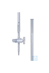 Büretten m. Schellbachstreifen, Kl. AS, DURAN®, mit geradem Glashahn, 50 ml  Inhalt: 2 Stück