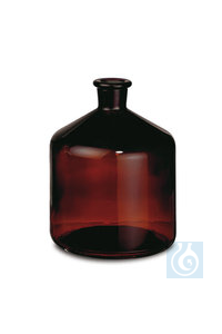 Bürettenflasche für Titrierapparate, Kalk-Soda-Glas, Braunglas, 2000 ml  Inhalt: 1 Stück