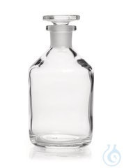 Enghals-Standflaschen, m. NS-Glasstopfen, Kalk-Soda-Glas, klar, 500 ml  Inhalt: 10 Stück
