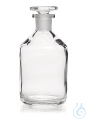 Enghals-Standflasche, m. NS-Glasstopfen, Kalk-Soda-Glas, klar, 1000 ml, 1 Stück...