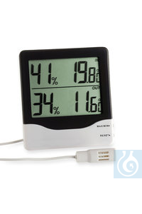 Innen-/Außenthermohygrometer, 10 - 99 % rF, -10 - +60 °C, 1 Stück Innen-/Außenthermohygrometer,...