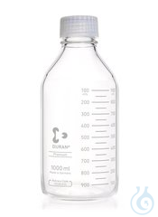 Gewindeflasche DURAN® Premium Lieferung ohne Chargenzertifikat, 1000 ml Premium-Flasche, DURAN®,...