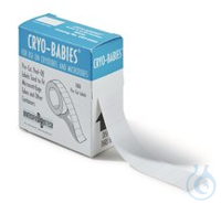 Cryo-Etiketten auf Rolle (1000 St.), Acrylatbasis, weiß, L 38 x B 19 mm  Inhalt: 1 Rolle