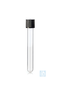 Kulturröhrchen m. Schraubkappe, AR-GLAS®, Gewinde GL 14, Ø 12 x L 100 mm  Inhalt: 100 Stück