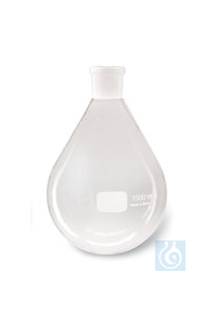 Verdampferkolben, DURAN®, birnenfö., Normschliff NS 29/32, 1000 ml, 1 Stück Verdampferkolben,...