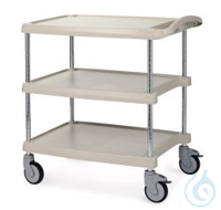 Rotilabo®-Kompakt-Mehrzweckwagen 3 Böden, ohne Wannenböden, T 686 x B 1003 mm  Inhalt: 1 Stück