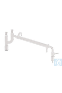Destillierbrücke n. Claisen, DURAN®, m. Vakuumvorst. Ø8mm, L160 mm, NS-Schl.  Inhalt: 1 Stück