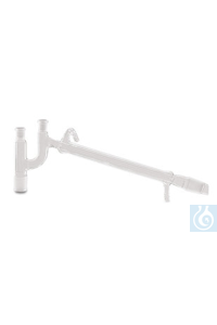 Destillierbrücke n. Claisen, DURAN®, m. geradem Abgang, L160 mm, NS-Schliff  Inhalt: 1 Stück