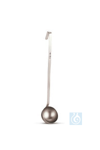 Rotilabo®-Schöpfkelle, Edelstahl 18/10, Ø 160 mm, Stiellänge 450 mm, 1000 ml  Inhalt: 1 Stück