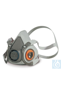Atemschutzhalbmaske, 3M 6200, gem. EN 140, M, 1 Stück Atemschutzhalbmaske, 3M 6200, gem. EN 140,...