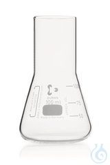 Kulturkolben in Erlenmeyerform, DURAN®, gerader Hals für Metallkappen, 100 ml  Inhalt: 10 Stück