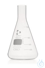 Kulturkolben in Erlenmeyerform, DURAN®, gerader Hals für Metallkappen, 1000 ml  Inhalt: 1 Stück