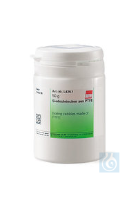 Siedesteinchen aus PTFE, Granulat, max. +260 °C, Körnung 1 - 5 mm, 50 g Siedesteinchen aus PTFE,...