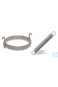 Spiralfeder-Schliffsicherung, Alu-Ringe, mit Haken f. NS 12/21-14/23, 10 Stück...
