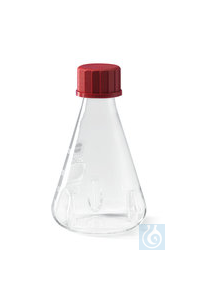 Erlenmeyerkolben m. 3 Schikanen, 250 ml, Ø-außen 85mm, GL 32, H 149mm, DURAN®  Inhalt: 1 Stück