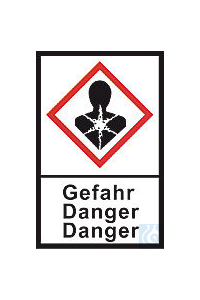 GHS-Gefahrstoffetiketten, PE-Folie,GHS08, Gefahr, Gesundh.gef., 100 µm, 22x30 mm  Inhalt: 1 Rolle