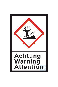 GHS-Gefahrstoffetiketten, PE-Folie,GHS09, Achtung, Umwelt, 100 µm, 22x30 mm  Inhalt: 1 Rolle