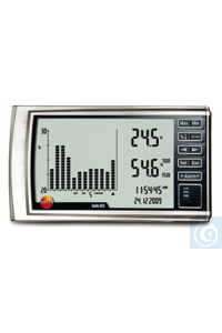 Thermohygrometer testo 623, Historienf., d. Messwerte, 0 - 100 % rF, -10 - +60 °C  Inhalt: 1 Stück