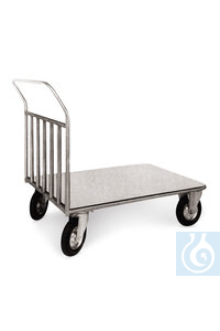 Rotilabo®-Transportwagen, Edelstahl, Plattformgröße 850 x 500 mm, 1 Stück...